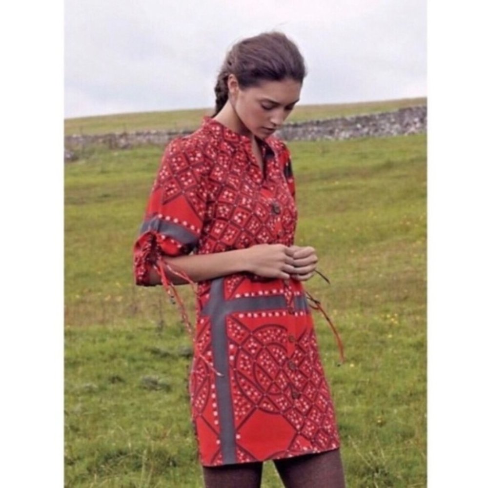 Anthro / MOULINETTE SOEURS Maeshowe Silk Dress